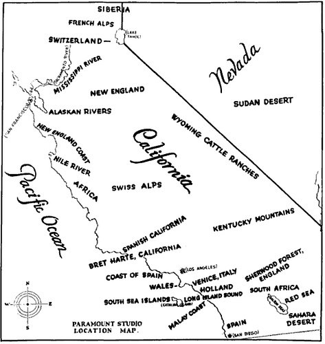 Paramount Location Shooting Map